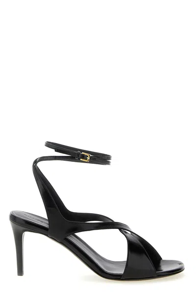 Khaite Liria Ankle Strap Sandals In Multi