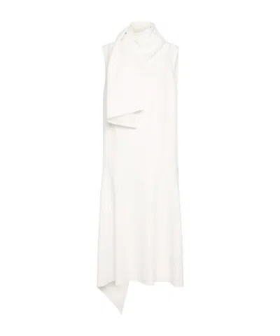 Khaite Loell Acetate Blend Midi Dress In White