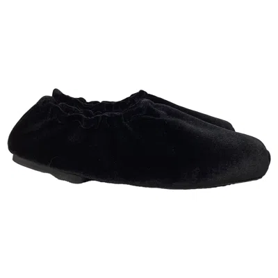 Khaite Logan Ballet Flats In Black Velvet