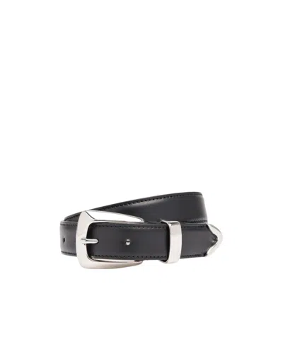 Khaite Logo Belt In Black