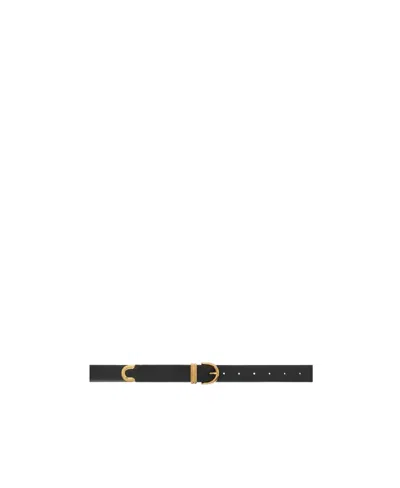 Khaite Logo Belt In Black