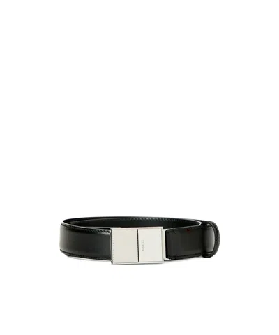 Khaite Logo Belt In Black