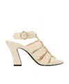 Khaite Multiple-straps 80mm Sandals In Nude