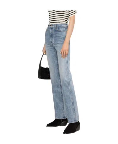Khaite Logo Jeans In Blue