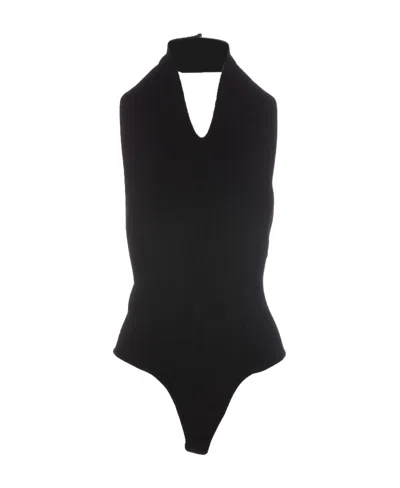 Khaite Logo Jumpsuit In Brown