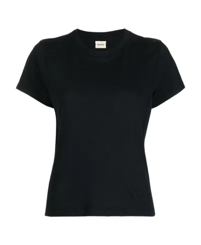 Khaite Mae Short-sleeved T-shirt In Black