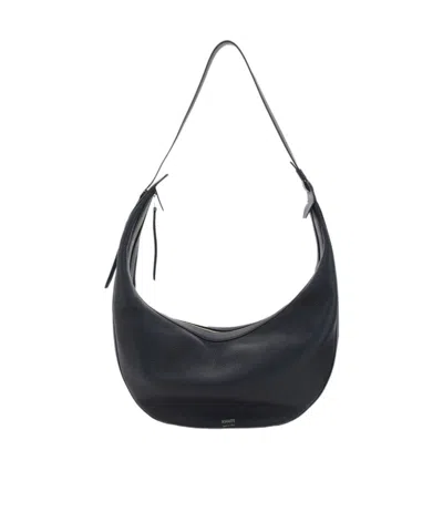 Khaite Logo Shoulder Bag In Black