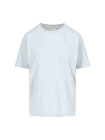 Khaite Logo T-shirt In Blue