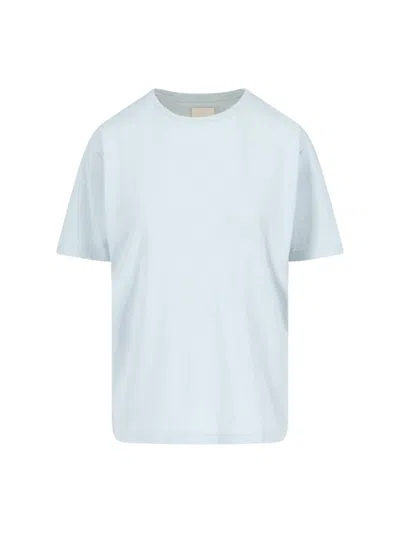 KHAITE KHAITE LOGO T-SHIRT – LIGHT BLUE