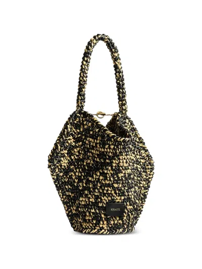 Khaite Logo-patch Tote Bag In White