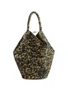 Khaite Lotus Medium Viscose Raffia Tote Bag In Multi