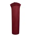 Khaite Lohan Silk Satin Long Dress In Red