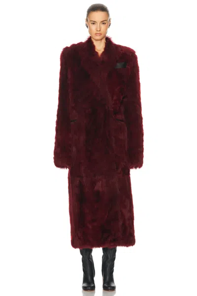 Khaite Lolo Coat In Oxblood
