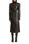 KHAITE KHAITE LOLO LAMBSKIN LEATHER LONG COAT