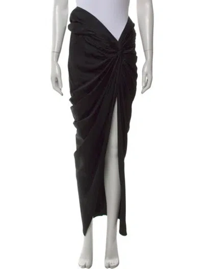 Pre-owned Khaite Long Skirt In Black