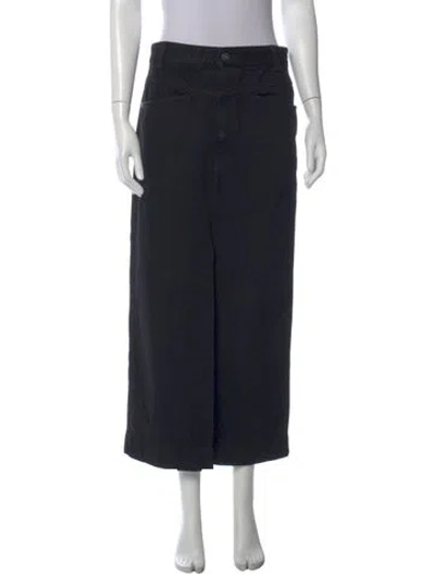 Pre-owned Khaite Long Skirt In Black