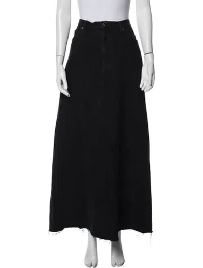 Pre-owned Khaite Long Skirt In Black