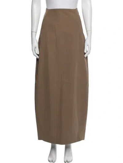 Pre-owned Khaite Long Skirt In Brown