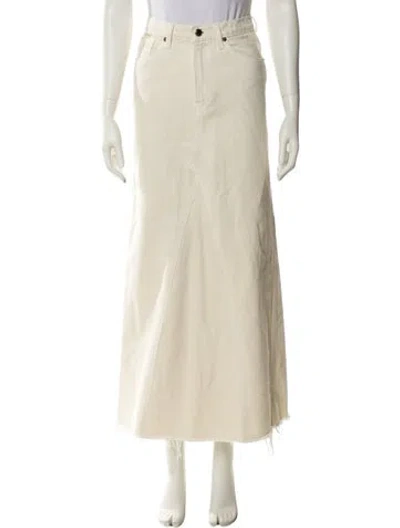 Pre-owned Khaite Long Skirt In Neutral