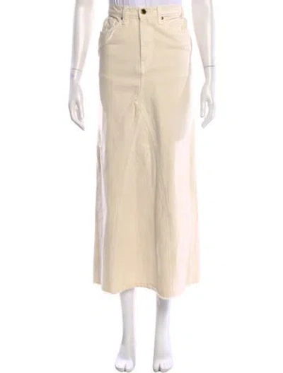 Pre-owned Khaite Long Skirt In Neutral