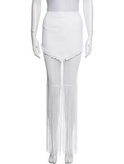 Pre-owned Khaite Long Skirt W/ Tags In White