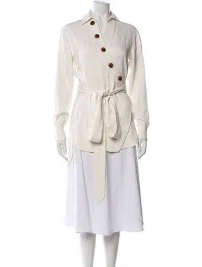 Pre-owned Khaite Long Sleeve Blouse In Neutrals