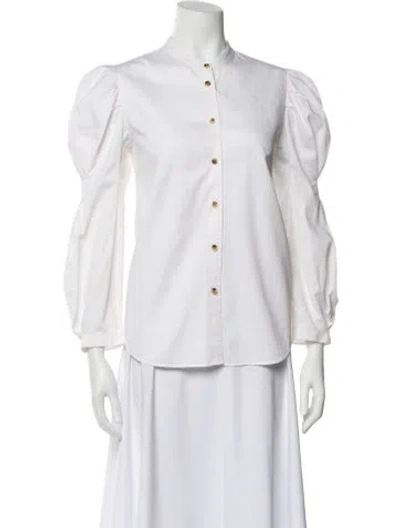 Pre-owned Khaite Long Sleeve Blouse In Neutrals
