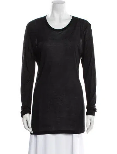 Pre-owned Khaite Long Sleeve Shirt In Black