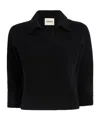 Khaite Black Cashmere Herve Polo Shirt In Black