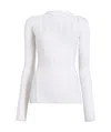 Khaite Long Sleeve Sweater In White