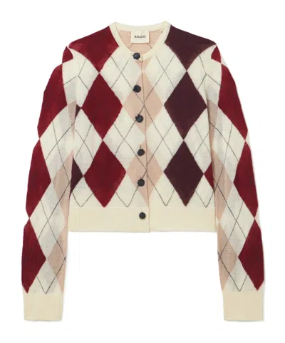 Khaite Long-sleeved Cardigan In White