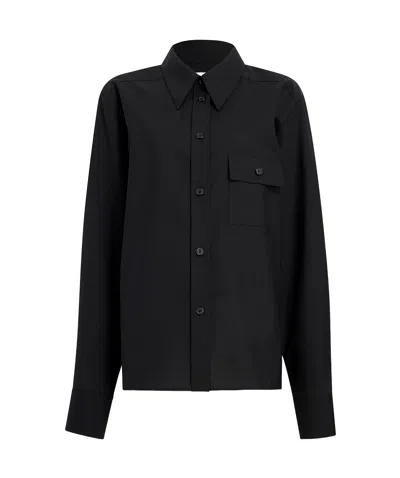 Khaite Long-sleeved Casual Jacket In Black