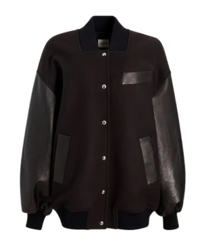 KHAITE KHAITE SPENCER PRESS-STUD BOMBER JACKET