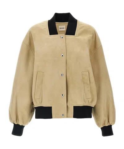 Khaite Long-sleeved Casual Jacket In Nude