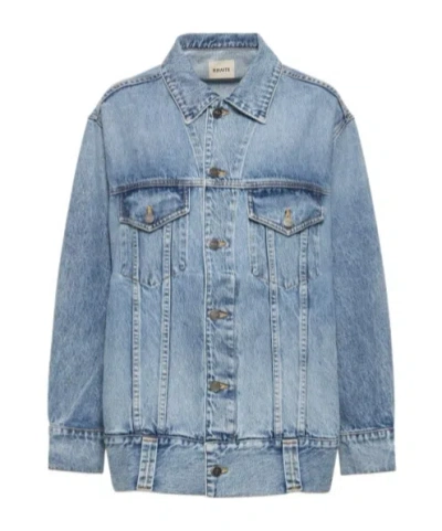 KHAITE LONG-SLEEVED DENIM COAT
