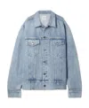Khaite Grizzo Oversized Denim Jacket In Blue