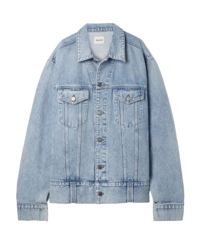 KHAITE LONG-SLEEVED DENIM COAT