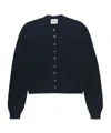 Khaite Long-sleeved Knitted Cardigan In Black