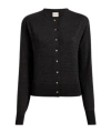 Khaite Long-sleeved Knitted Cardigan In Black