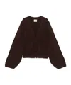 Khaite Scarlet Cashmere Cardigan In Black