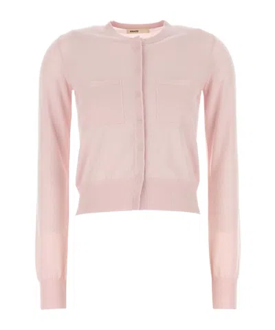 Khaite Pink Cashmere Lilou Cardigan