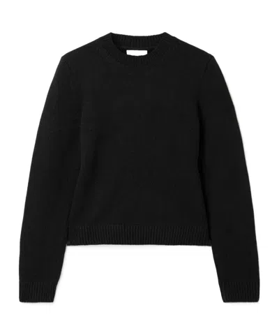 Khaite Long-sleeved Knitted Shirt In Black