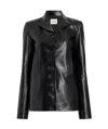 Khaite Saraphina Leather Jacket In Black