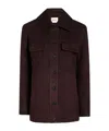 Khaite Womens Almandine Matteo Relaxed-fit Silk Shirt In Burgundy