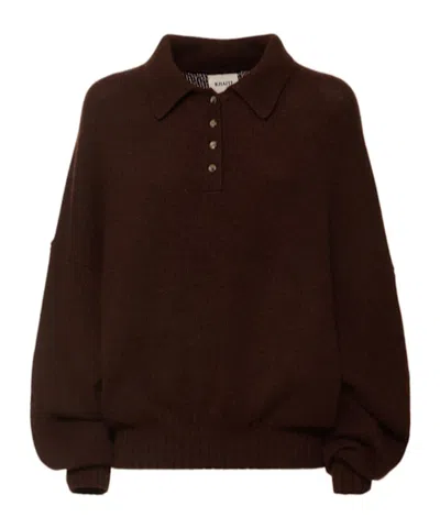 Khaite Long-sleeved Polo Shirt