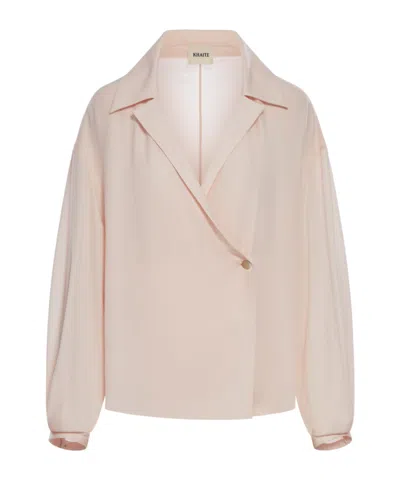Khaite Long-sleeved Shirt In Nude
