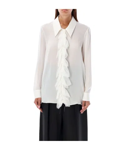KHAITE KHAITE LUCA LONG SLEEVED RUFFLED SHIRT