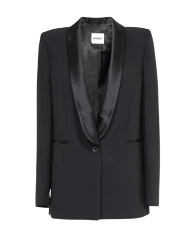 Khaite Long Sleeved Suit Jacket In Black