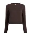 Khaite Long-sleeved Sweater In Black