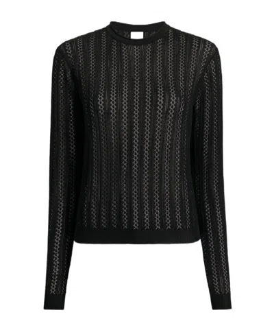 Khaite Long-sleeved Sweater In Black
